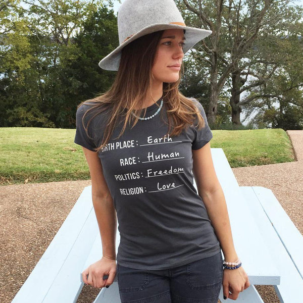 CITIZEN OF EARTH ~ 100% Organic Cotton Unisex Tee (5 @ $18 ea)