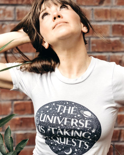 THE UNIVERSE IS TAKING REQUESTS ~ Bamboo & Organic Cotton Unisex Tee (5 @ $19 ea)