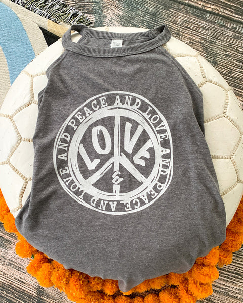 PEACE & LOVE ~ Heather Grey Halter Tank (5 @ $18 ea)