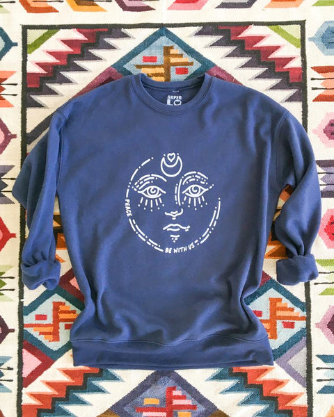 PEACE BE WITH US ~ Navy Unisex Sweatshirt (5 @ $28 ea)