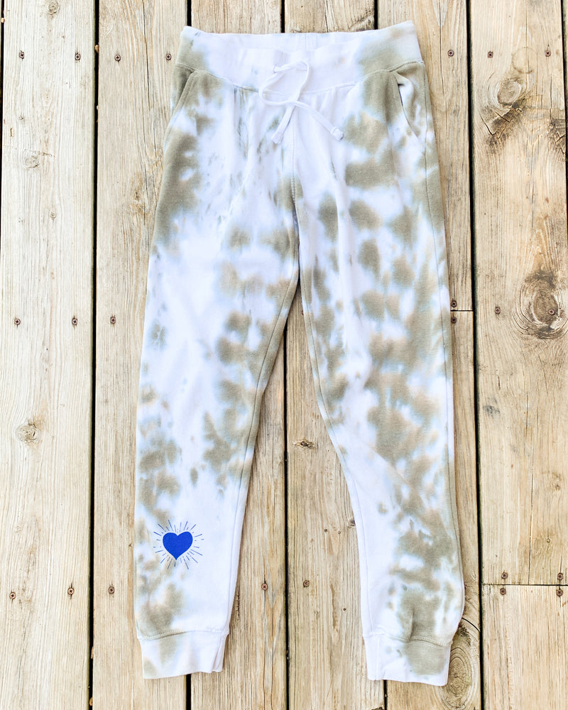 RADIANT HEART ~ Olive & White Sweatpants (5 @ $24 ea)